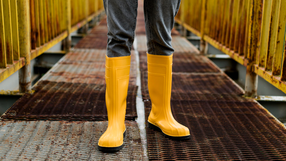 Sepatu boots karet perkebunan